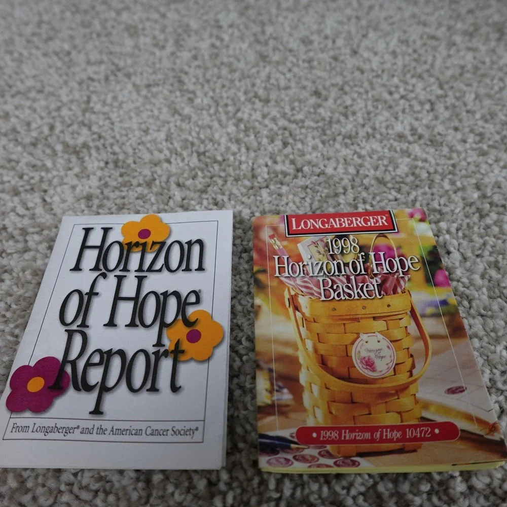 Longaberger 1998 Horizon of Hope Basket American Cancer Society Handwoven 10472